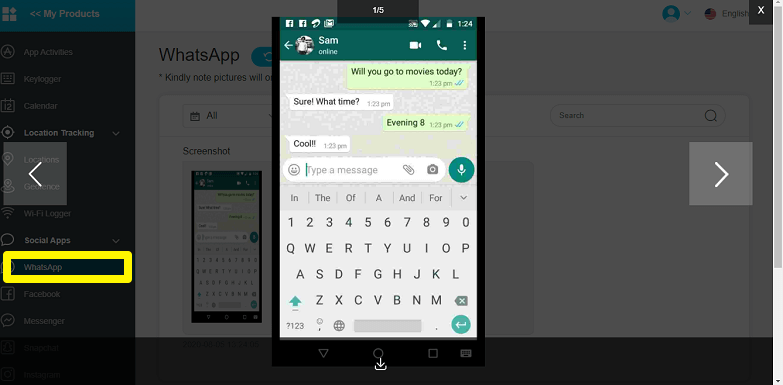 whatsapp tracking with kidsguard pro