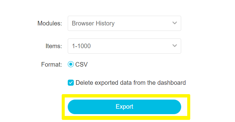 data export