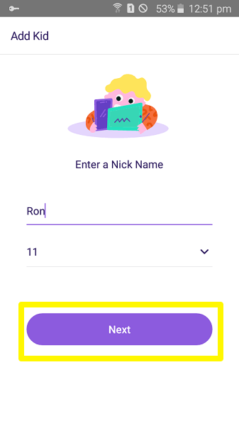 kids name and age