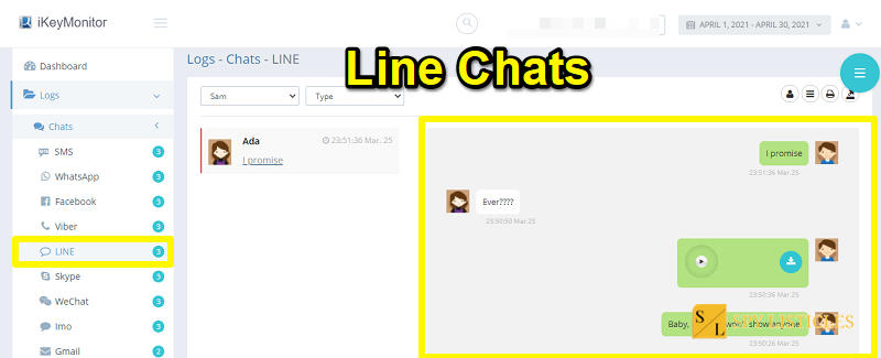 iKeyMonitor - Line Chat